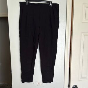 Time and Tru Black Dress Jumpsuit with Tapered Ankle